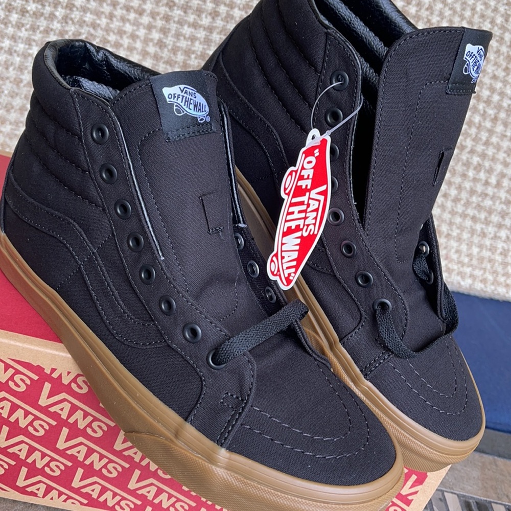 Vans Sk8-Hi Reissued Canvas Gum Black/Light Gum Mn - Picture 8 of 16